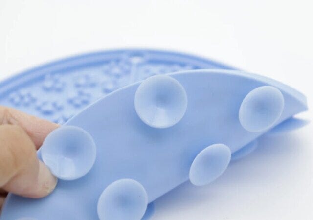 早食い防止シリコーンペット皿(丸型)1 早食い防止シリコーンペット皿(丸型)1