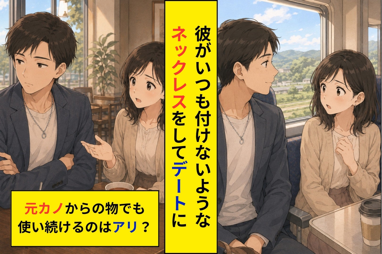 彼氏の趣味ではないネックレスを着用→問い詰めると『元カノにもらったやつ』『ものに罪はないだろ？』と反論