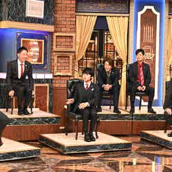 （左から）徳井義実、福田充徳、寺田心、堀内健、名倉潤、有田哲平（C）日本テレビ