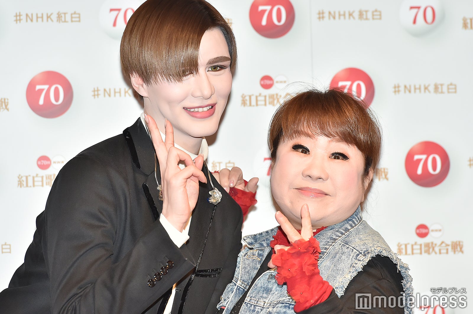 天童よしみとMatt／29日のリハーサル時に撮影 （C）モデルプレス