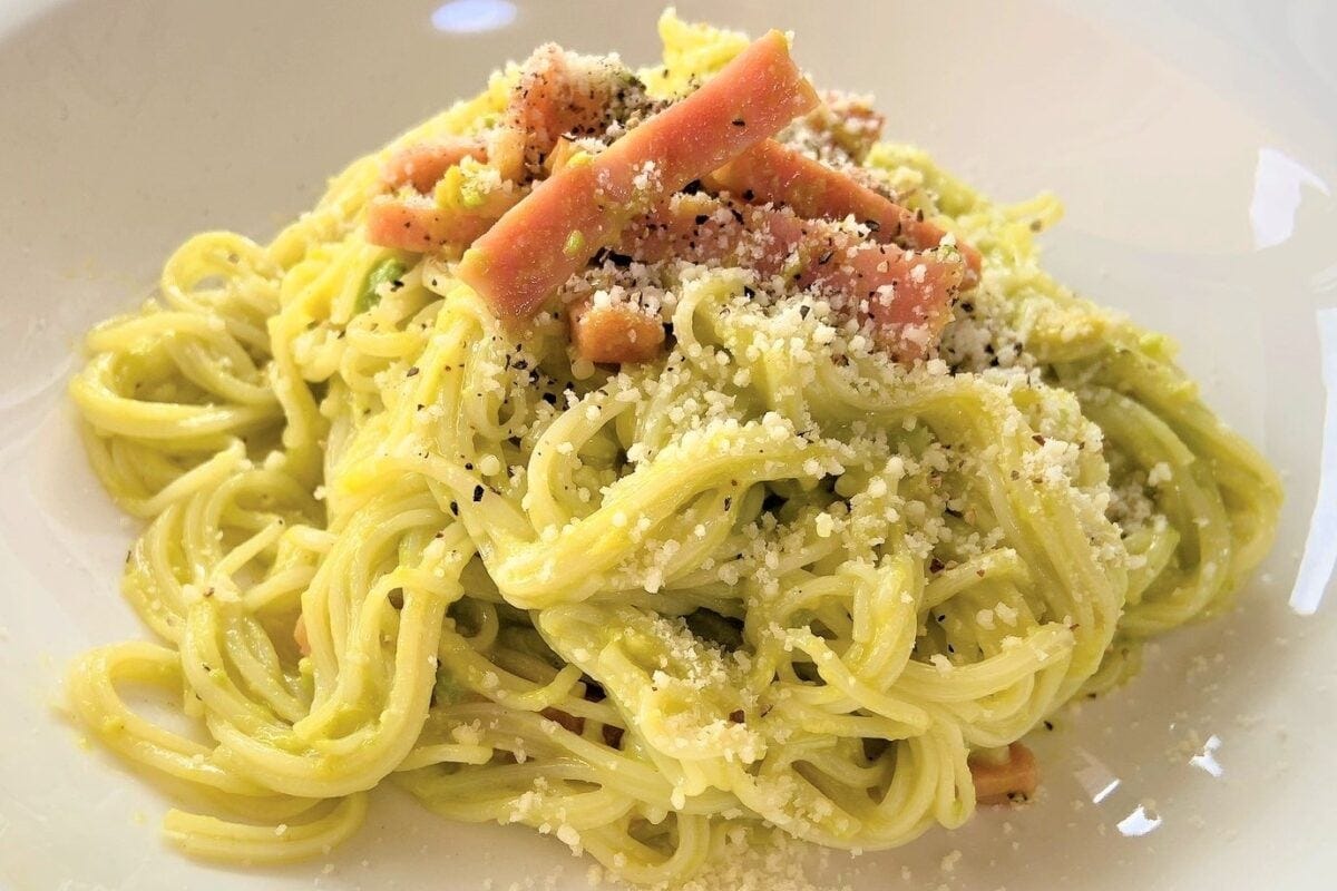 アボカドカルボナーラそうめん