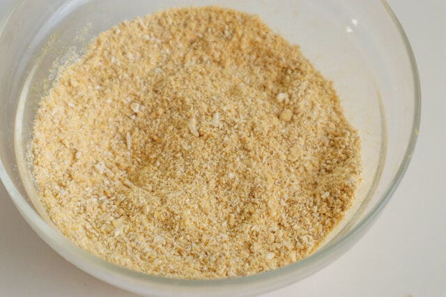 オートミールスコーン　作り方　粉類を混ぜる