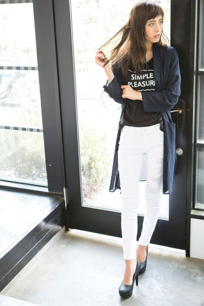 クラッシュスキニーストレッチパンツ「Re:EDIT by GALSTAR」4,998円（税込）／画像提供：Re:EDIT by GALSTAR