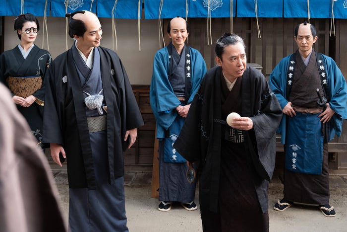 横浜流星、太田光「べらぼう~蔦重栄華乃夢噺~」第42話(C)NHK