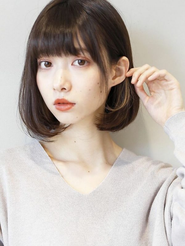 画像1 16 最旬の 重めボブ ヘアスタイル特集 多い髪や黒髪でも大人可愛いが叶う モデルプレス