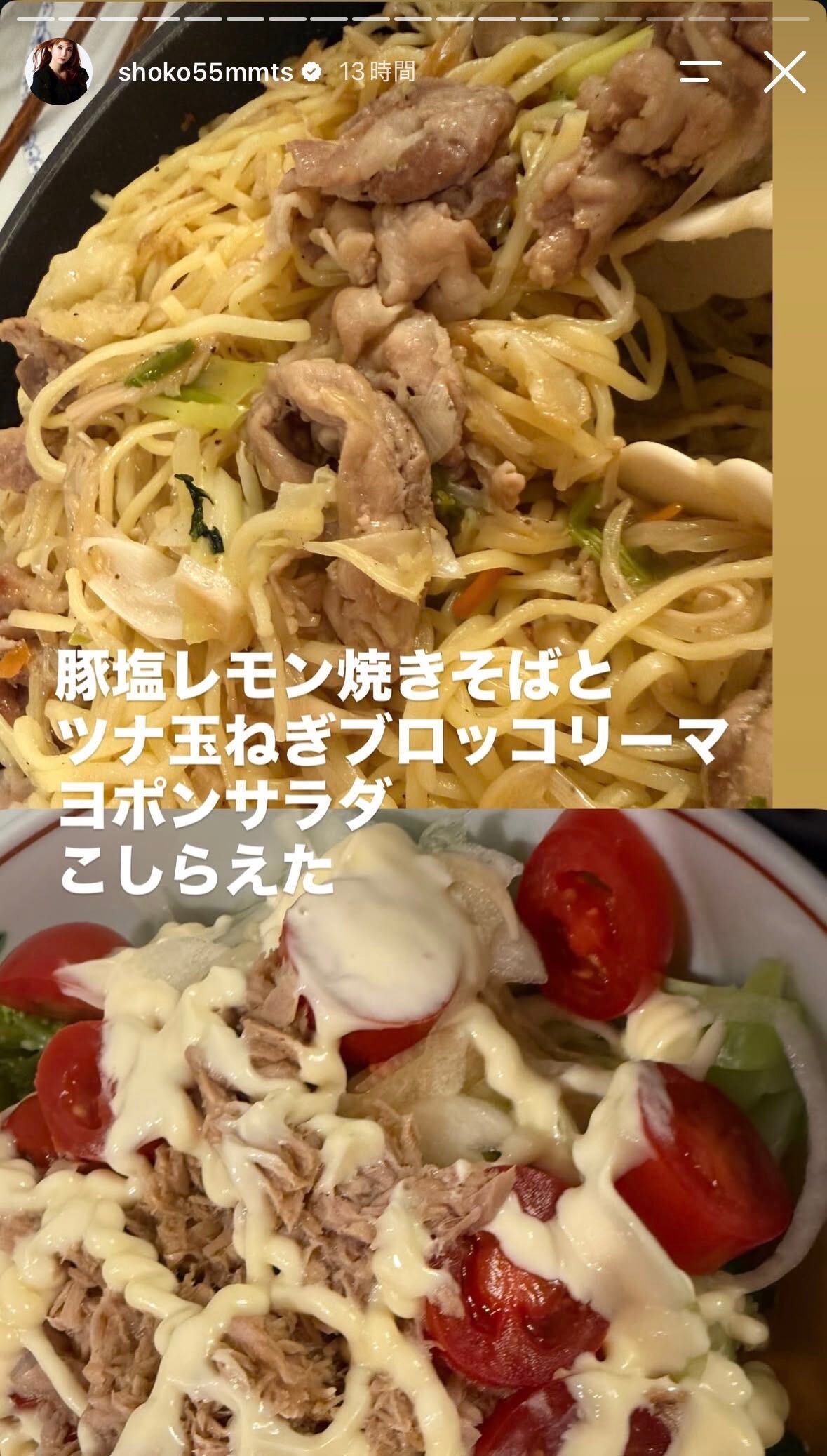 中川翔子Instagramストーリーズより