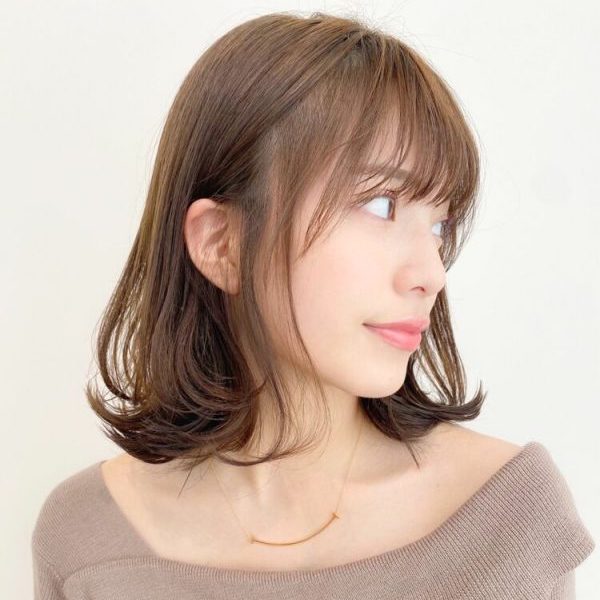 画像6 17 骨格ウェーブに似合うミディアムヘア特集 バランスよく見せるひし形ヘアがカギ モデルプレス