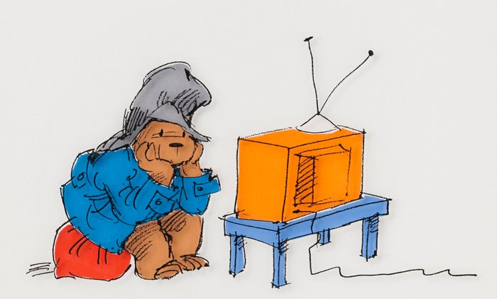 アイバー・ウッド画 商品化のためのアイデア画、1970年代後半<br>
Illustrated by Ivor Wood(C)Paddington and Company Ltd 2018