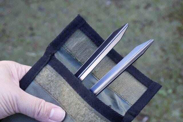 ダイソーのスマートなペグ収納ポーチ
