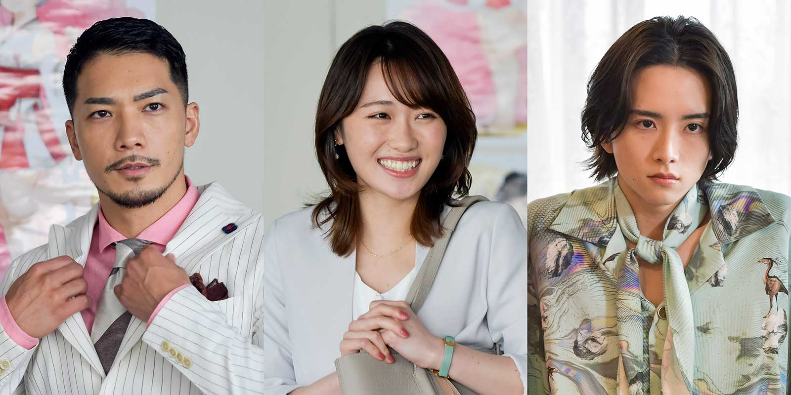 （左から）SWAY、工藤遥、板垣李光人（C）「来世ではちゃんとします」製作委員会