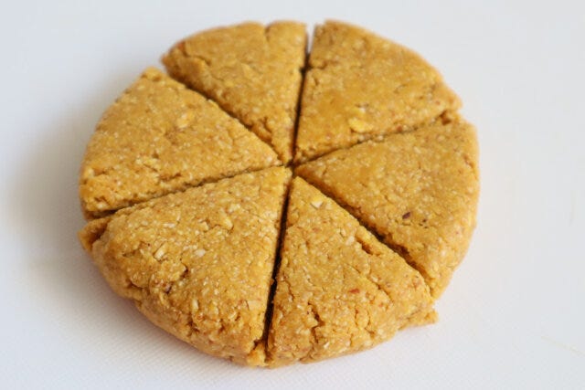 オートミールスコーン　作り方　生地を成型する