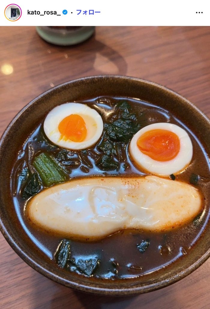 加藤ローサInstagramより