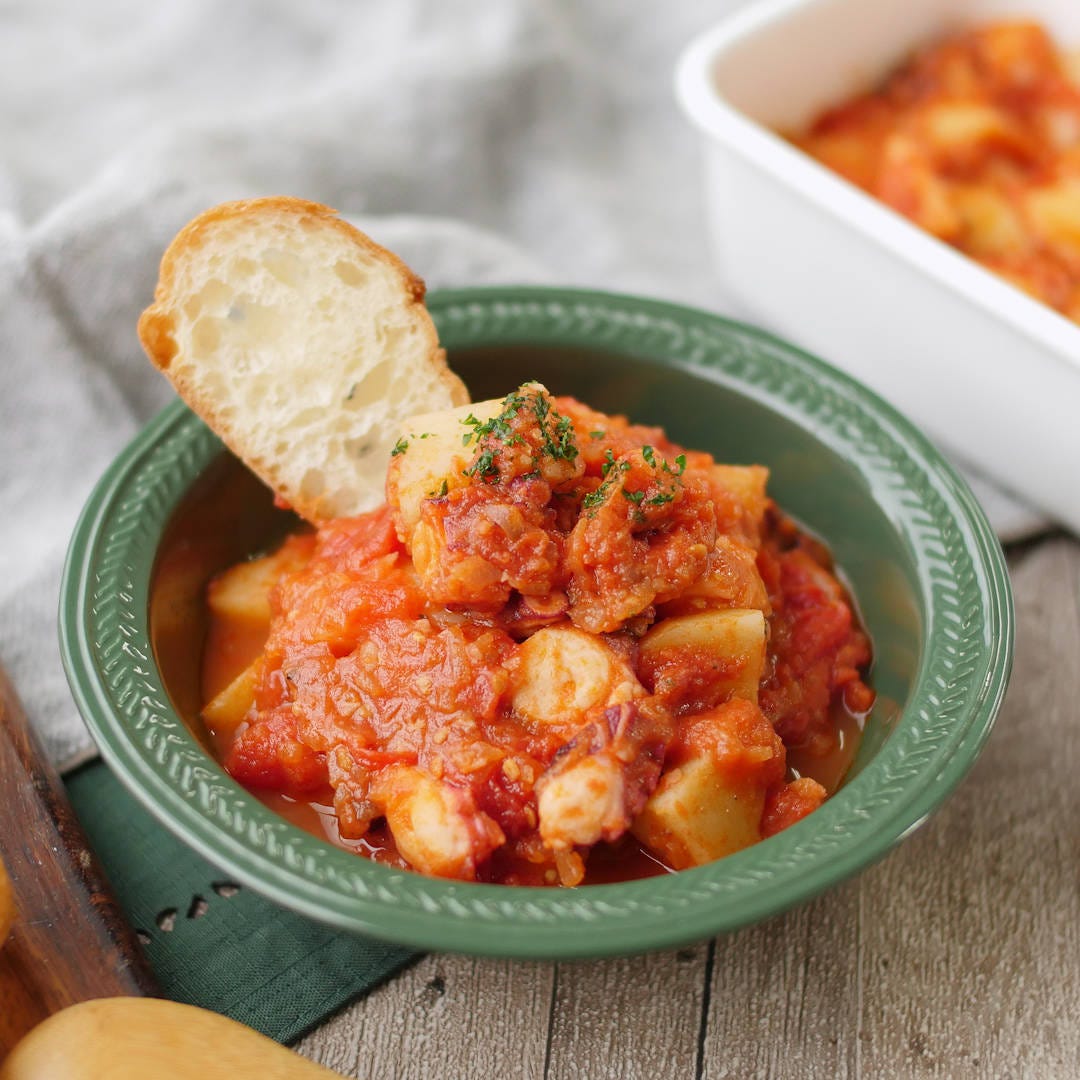 【作り置き】ぷりウマ！たことじゃがいものトマト煮