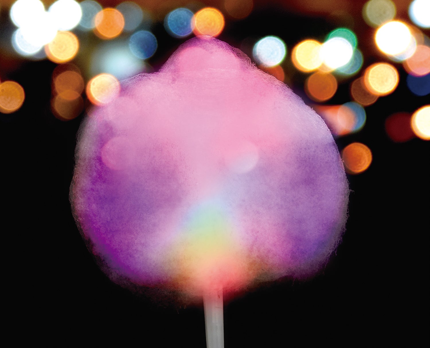 光るわたがし／画像提供：京阪電気鉄道株式会社