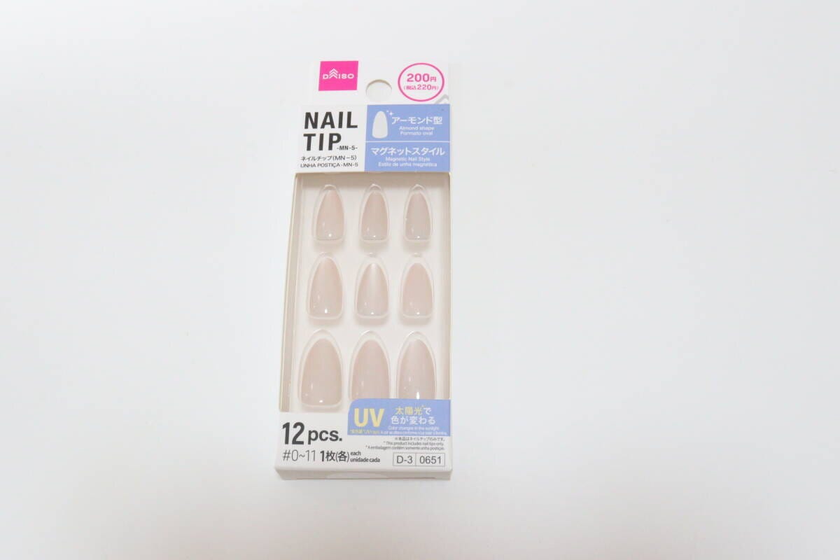 ネイルチップ（MN-5、12枚）　パッケージ