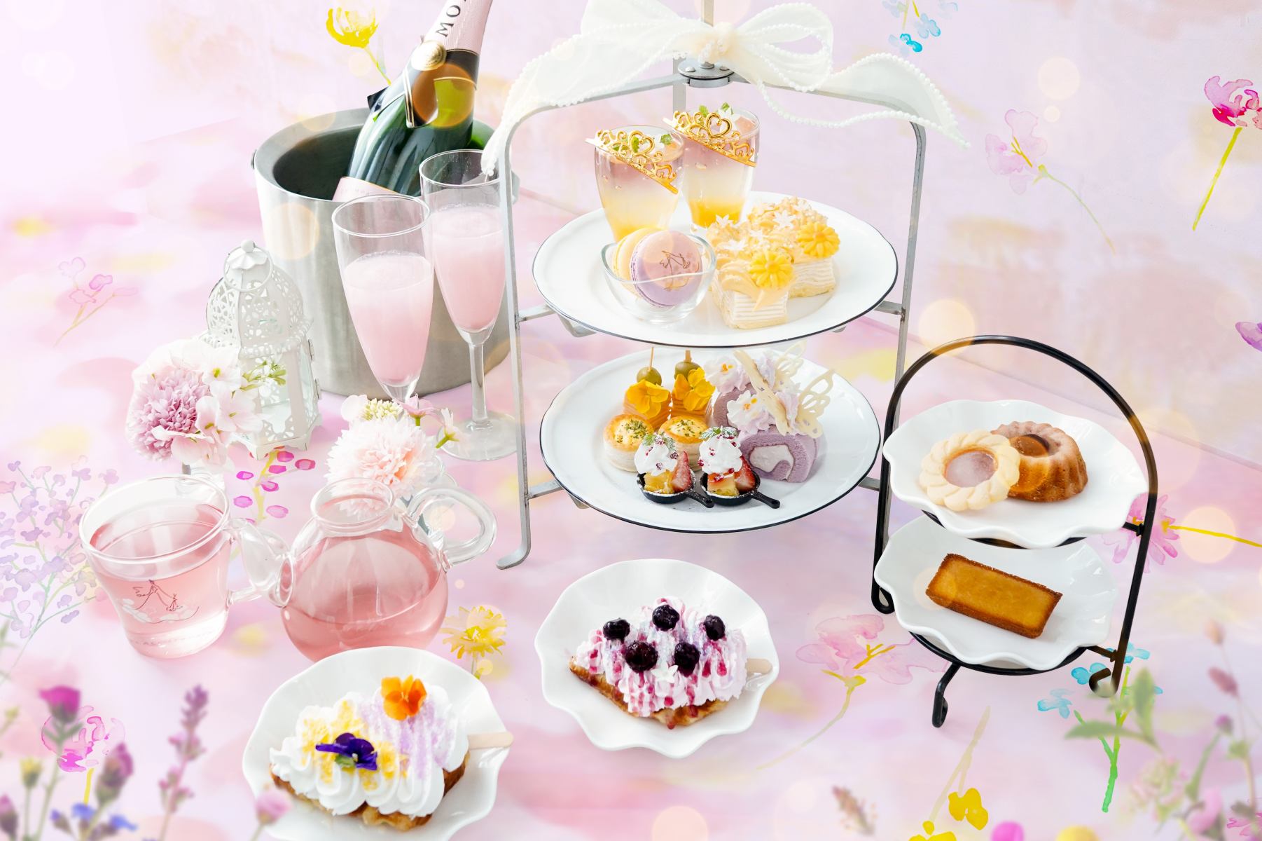 【ＫＩＴＴＥ大阪】可愛いお花が主役の「季節限定スイーツ」が楽しめる♡