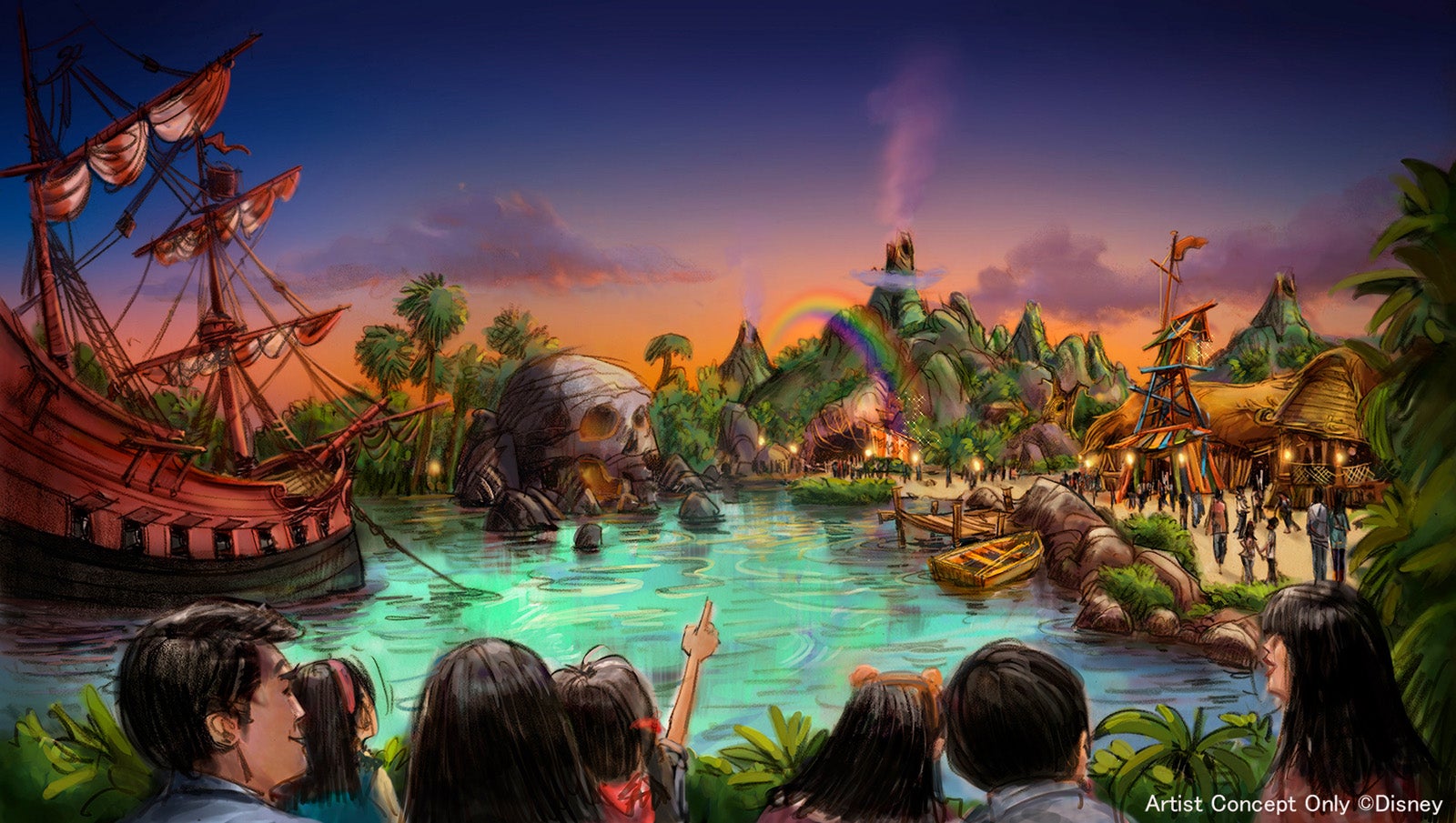 『ピーター・パン』をテーマとしたエリア （C）Disney