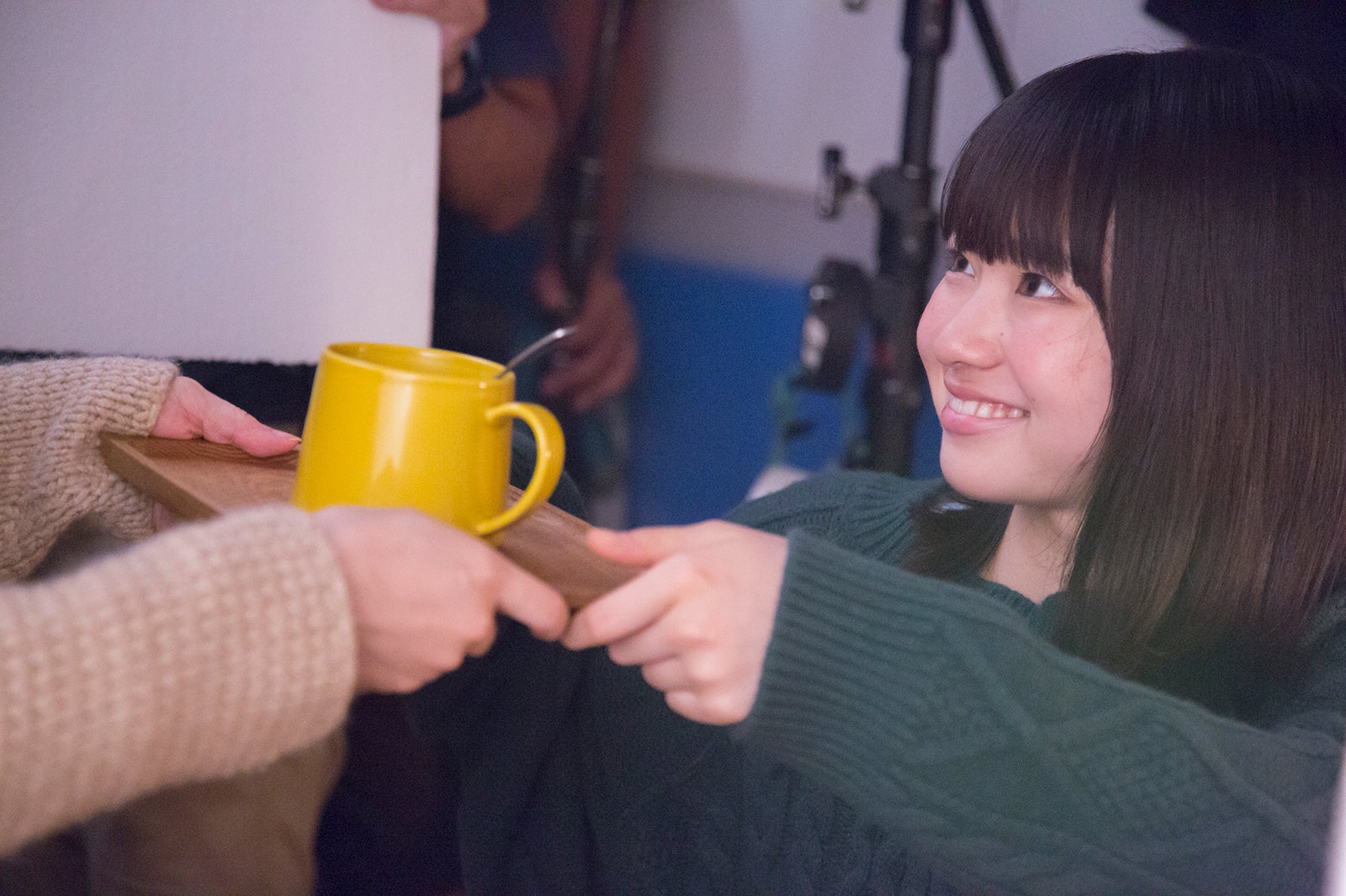 山田杏奈／新CMメイキングカット（提供画像）