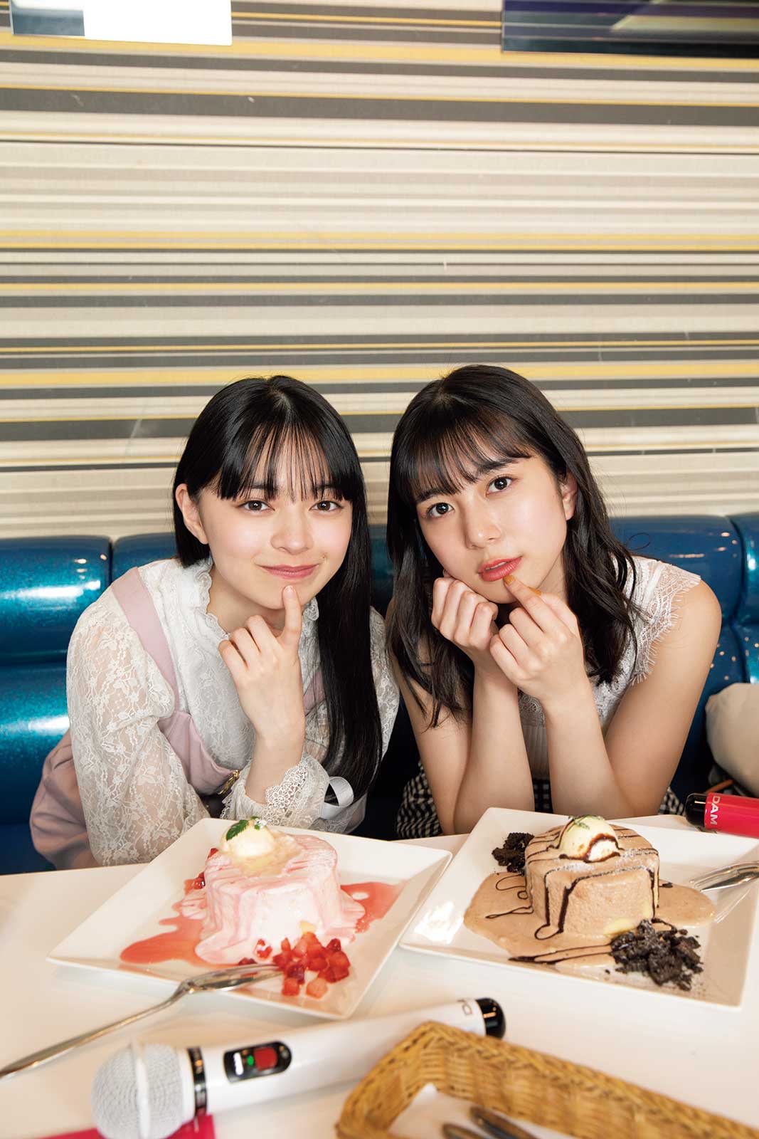 アンジュルム上國料萌衣＆Juice=Juice井上玲音、2人仲良く“あざと可愛く”魅了