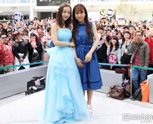 板野友美、妹・成美と初の公の場 素顔暴露に照れ