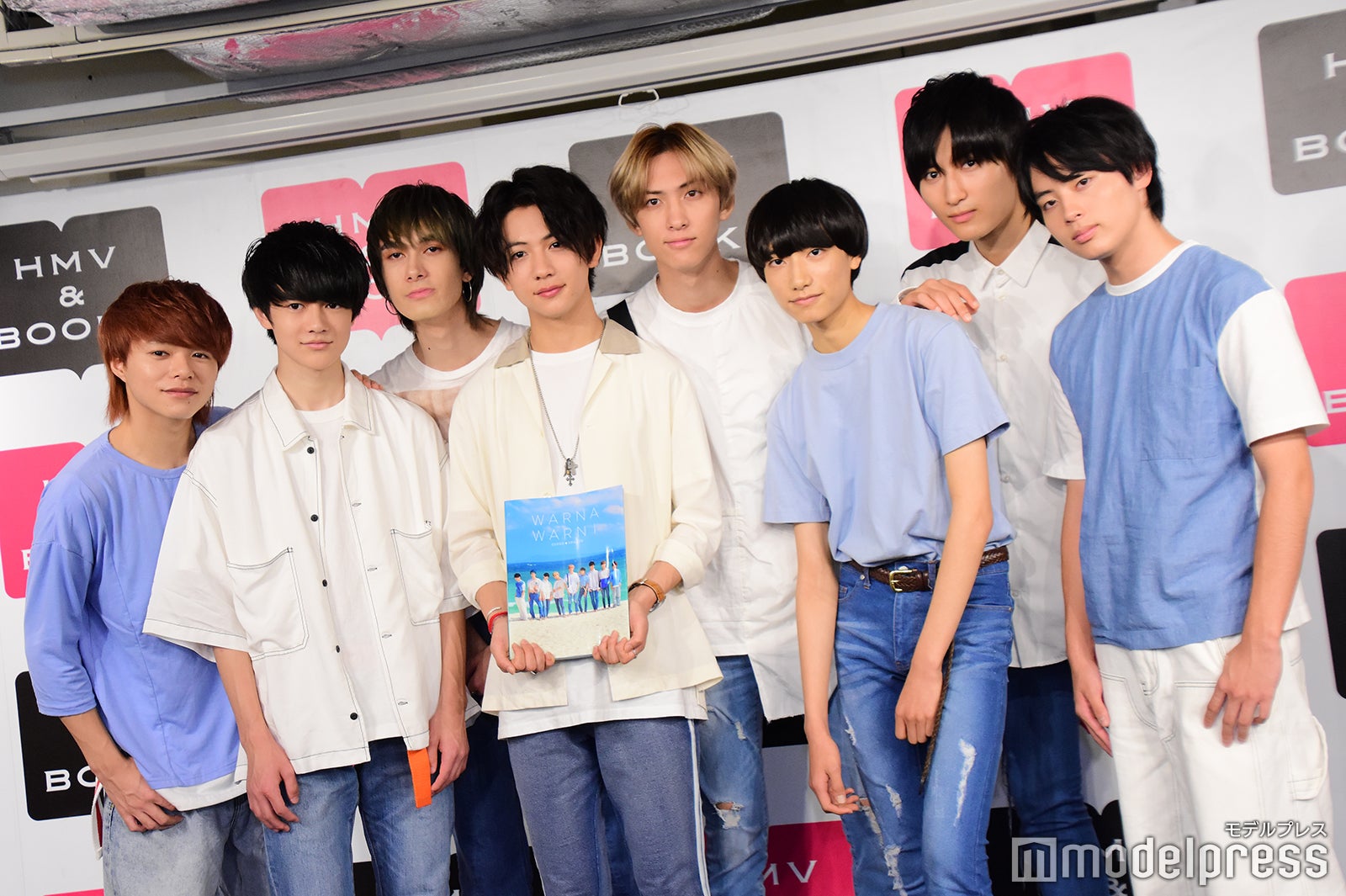 （前列左から）伊藤壮吾、田中洸希、柴崎楽、松村和哉（後列左から）志村玲於、ジャン海渡、古川毅、飯島颯（C）モデルプレス