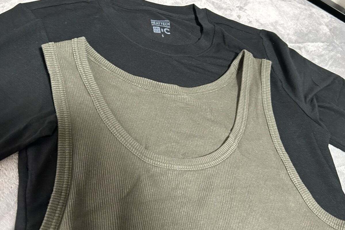 ヒートテックの重ね着