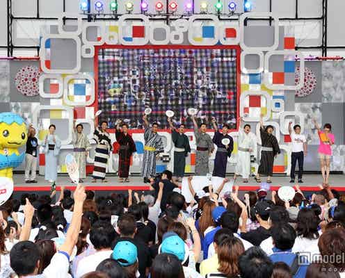 EXILE・TAKAHIRO&NAOTOら浴衣姿で登場 黄色い歓声浴びる