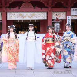 （左から）成⽥⾹姫奈、佐藤美波、千葉恵⾥、⽥⼝愛佳、⽔島美結、太⽥有紀（C）モデルプレス