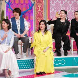 （左から）森富美アナウンサー、杉本美香、野々村友紀子、爛々（萌々、大国麗）（C）日本テレビ