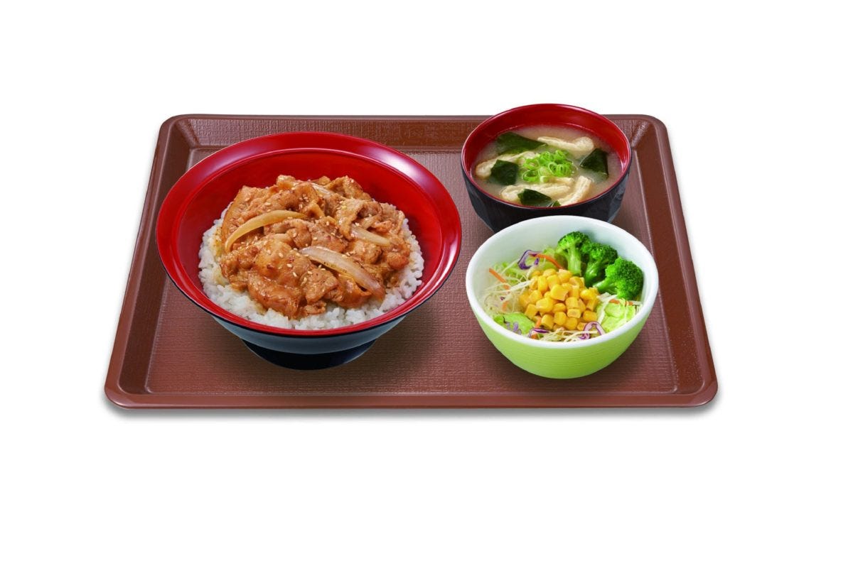 すき家（豚生姜焼き丼）