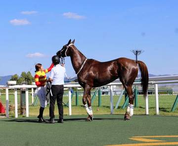 今村聖奈が約1カ月半ぶり白星＆一日2勝 ブラックレジェンド「前回はうまく乗れなかったけど、続けて乗せてもらって感謝」 ハギノコラソン