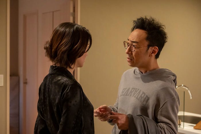 瀧内公美、角田晃広 「大豆田とわ子と三人の元夫」第3話より(C)カンテレ、フジテレビ