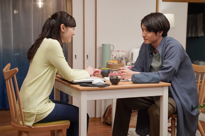 福原遥、赤楚衛二/「舞いあがれ!」第99話(C)NHK