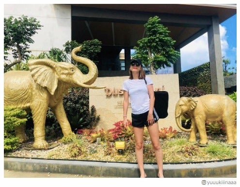 木下優樹菜、抜群スタイルに反響「娘が撮ってくれた」