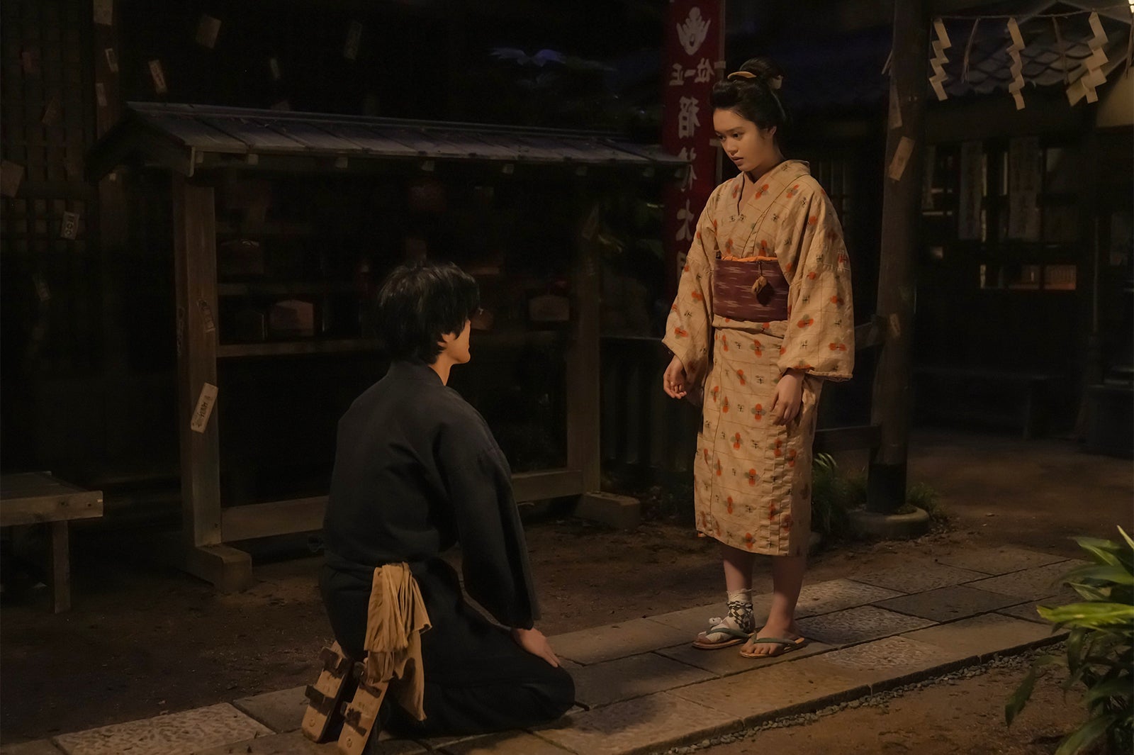 寛一郎、高石あかり「ばけばけ」第18話（C）NHK