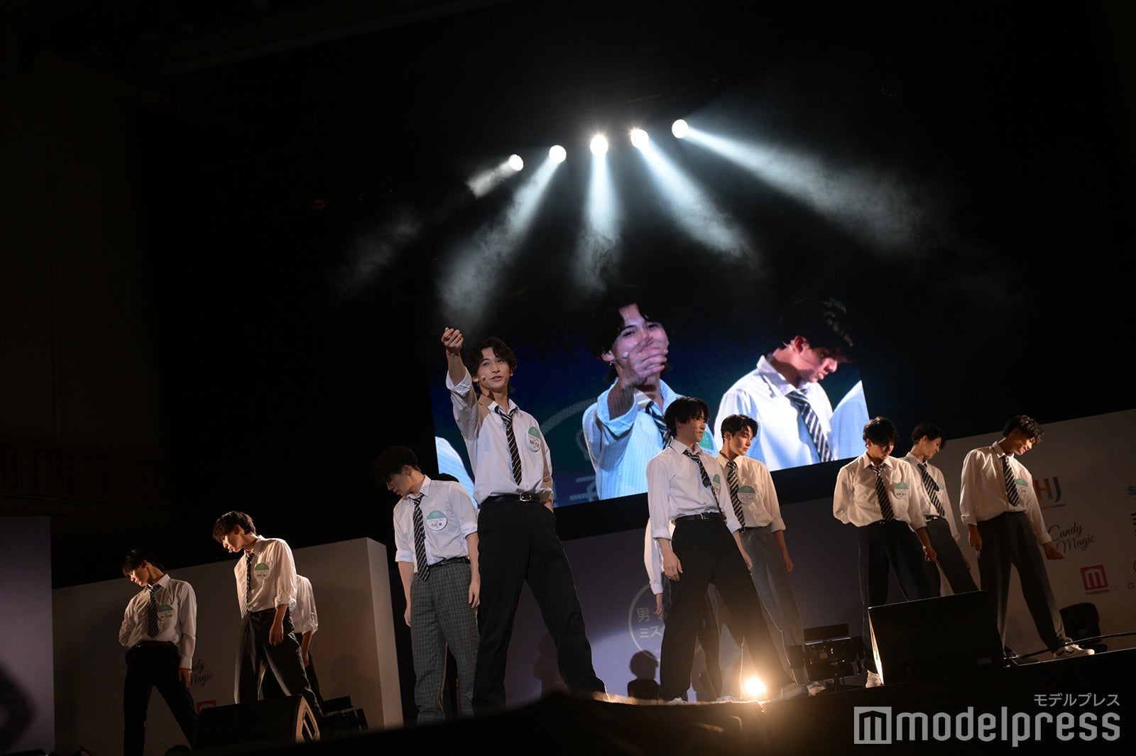 「男子高生ミスターコン2023」審査結果発表の様子（C）モデルプレス