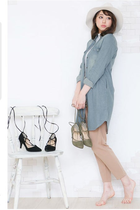 ヴィンテージ風ロングデニムシャツワンピース「神戸レタス」2,290円（税込)／画像提供：神戸レタス
