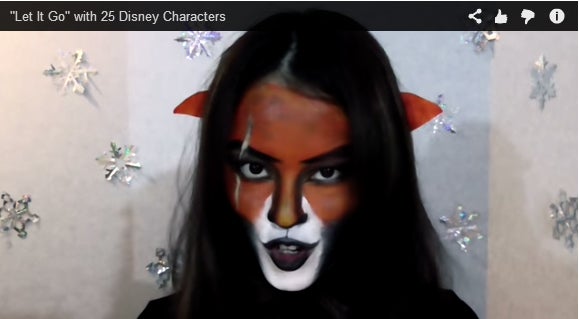 「ライオンキング」のスカーに扮したMiracle Vell Magic／YouTubeより