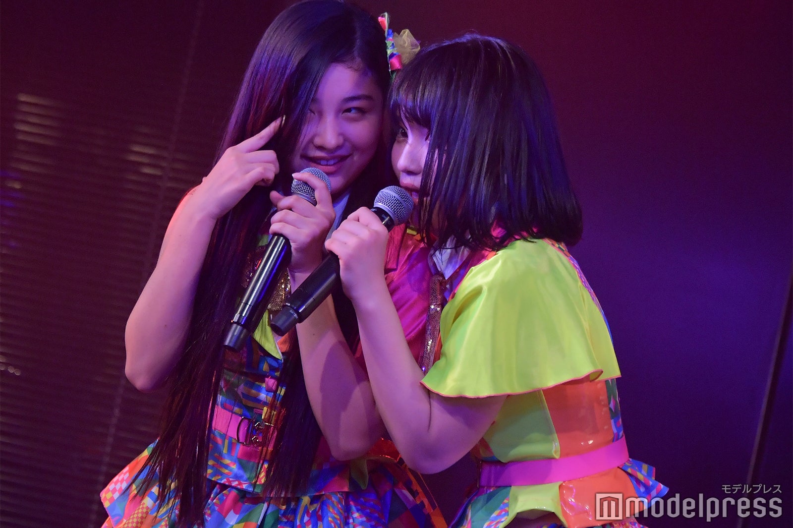 道枝咲、矢作萌夏／AKB48柏木由紀「アイドル修業中」公演（C）モデルプレス