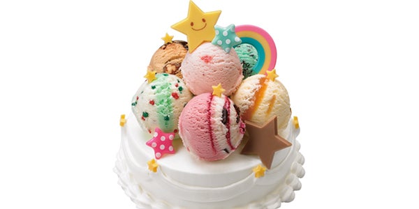 サーティワン「31 デコケーキ カラフル☆ポップ」“フレーバーを選べる 
