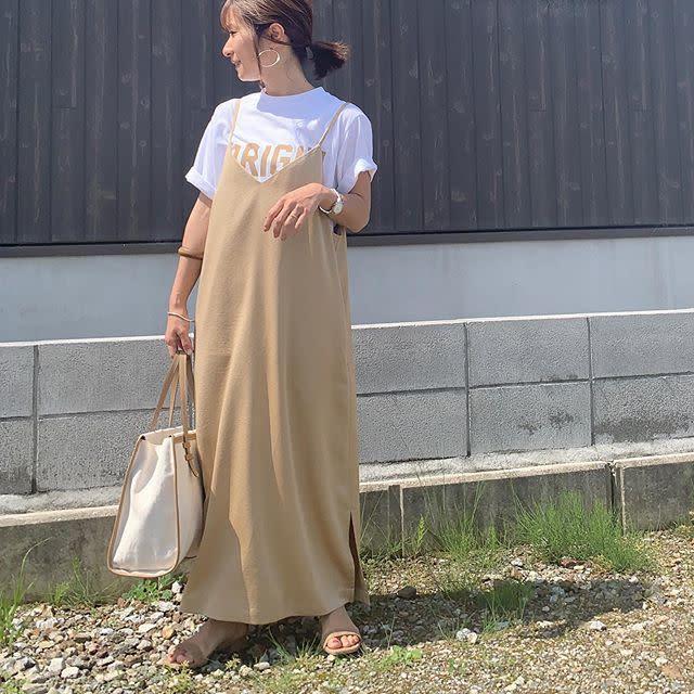 Gu ラクチン 高見え 着痩せが叶うキャミワンピースコーデ モデルプレス