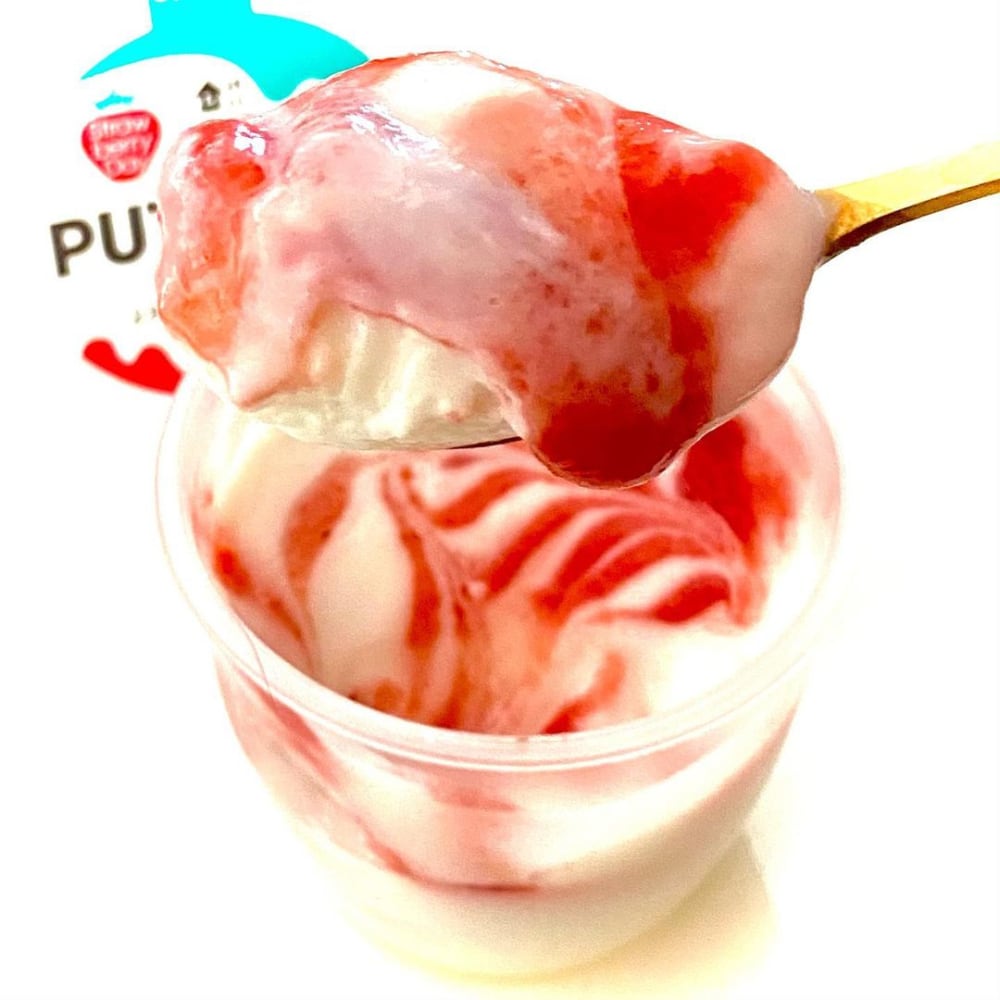 プートロンとろとろダブルプリン苺みるく