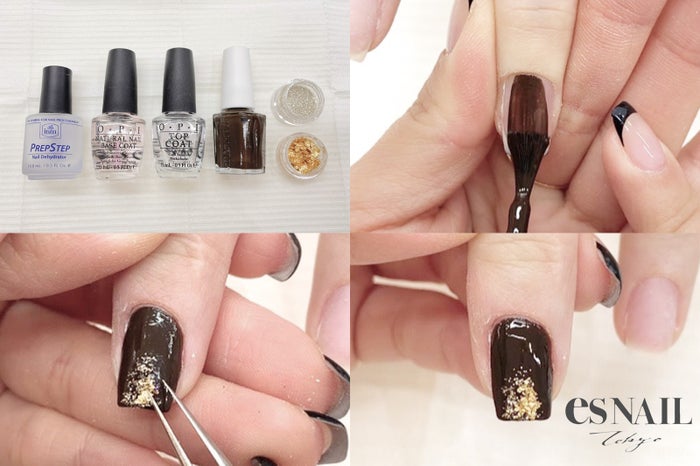 チョコレートのような指先にキュン！セルフで簡単“バレンタインネイル”HOW TO【プレゼント企画あり】（画像提供：esNAIL）