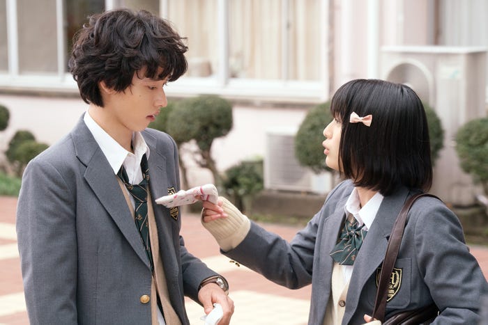 幼馴染・山岸沙希(高橋春織)とのシーン(C)2017 葉月抹茶/スクウェアエニックス・映画「一週間フレンズ。」製作委員会