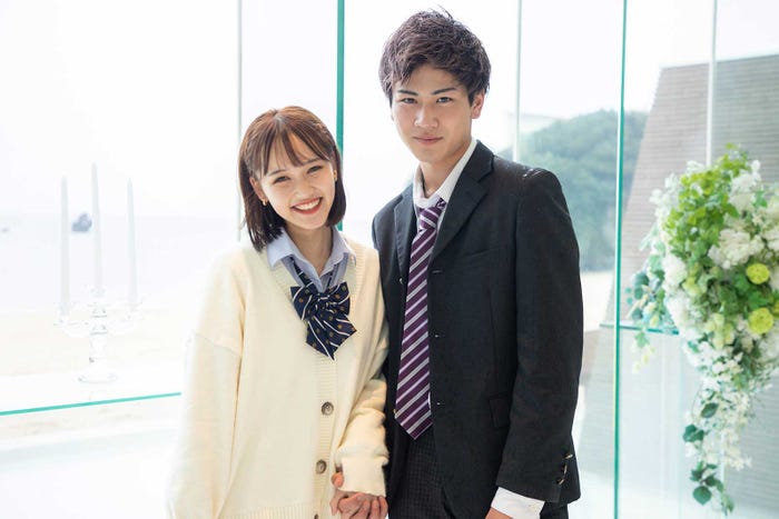 西綾乃、三島啓史「今日、好きになりました。-卒業編2021-」(C)AbemaTV, Inc.