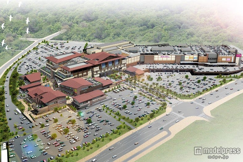 沖縄最大規模のショッピングモール4月開業 本格リゾート空間に約220の専門店が出店