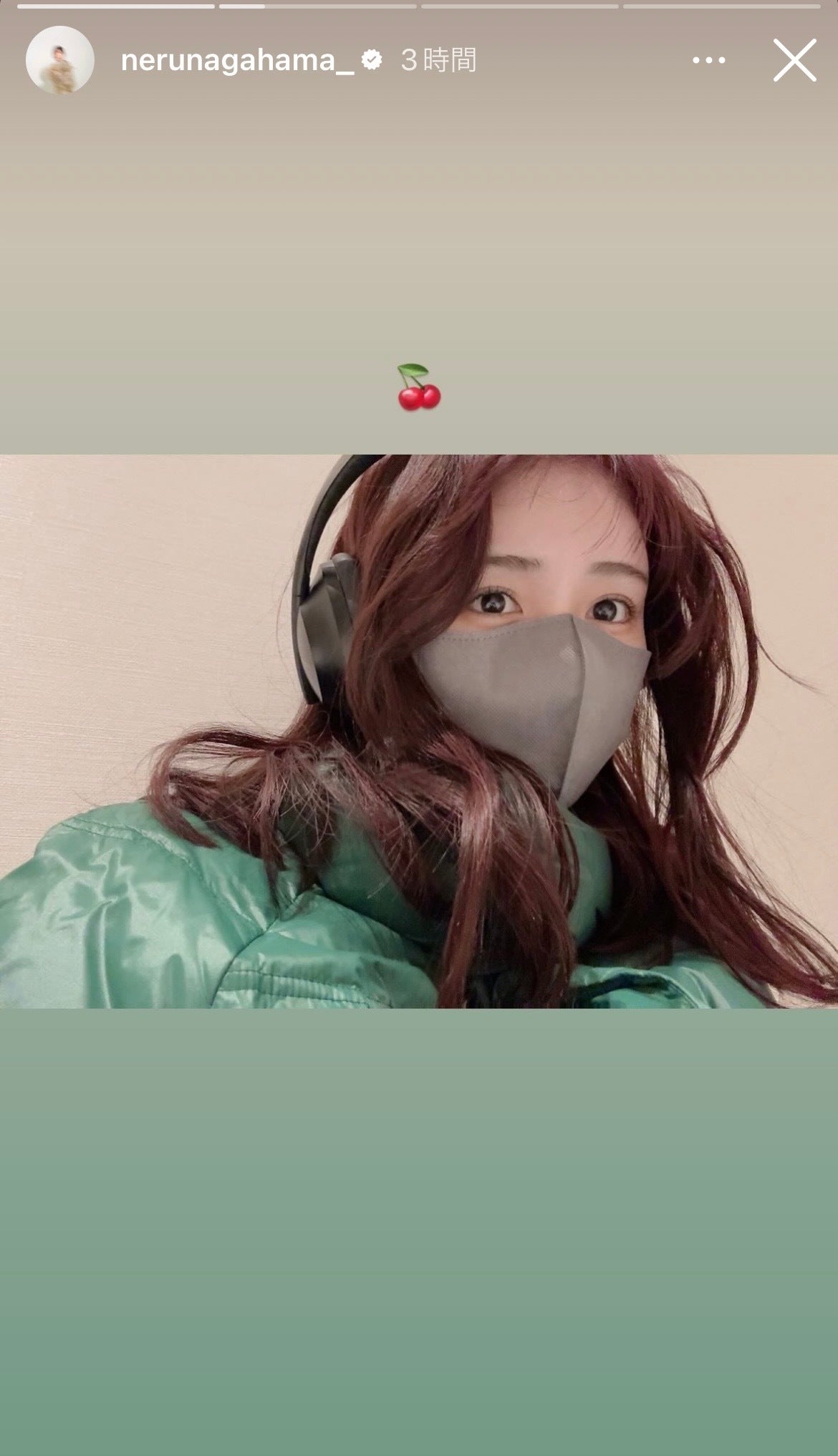 長濱ねるInstagramストーリーズより