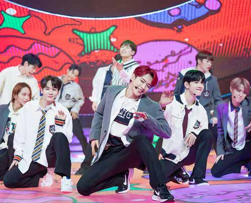 JO1、宇宙旅行テーマに熱狂ライブ「10年20年でも一緒に…」 学生服で「やんちゃ」も<「STARLIGHT DELUXE」ライブレポ/セットリスト>