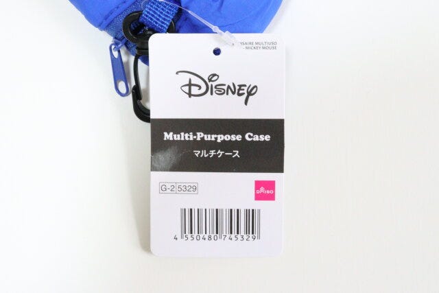 ダイソーのマルチケース(ミッキーマウス)のバーコード ダイソーのマルチケース(ミッキーマウス)のバーコード