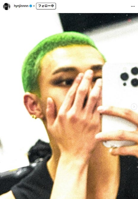 ヒョンジンInstagramより
